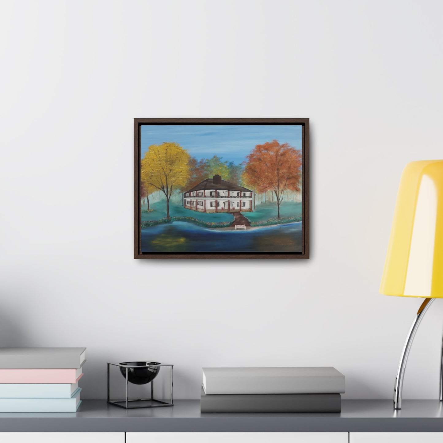 Estate On The Lake  - Gallery Canvas Wraps, Horizontal Frame