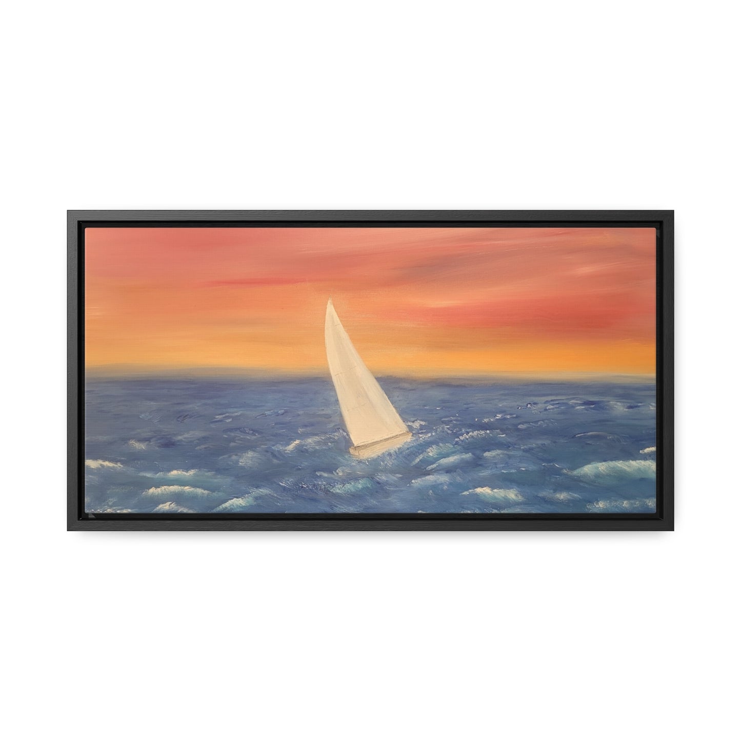 Sailing The Open Sea  - Gallery Canvas Wraps, Horizontal Frame