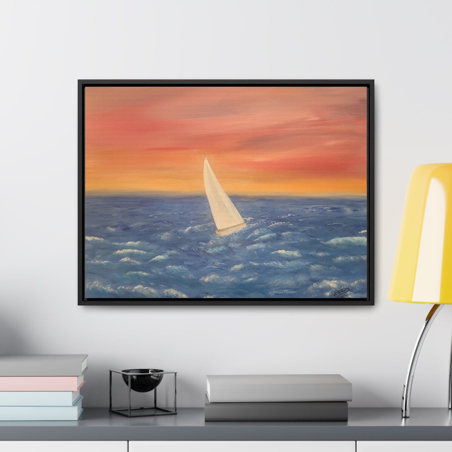 Sailing The Open Sea  - Gallery Canvas Wraps, Horizontal Frame