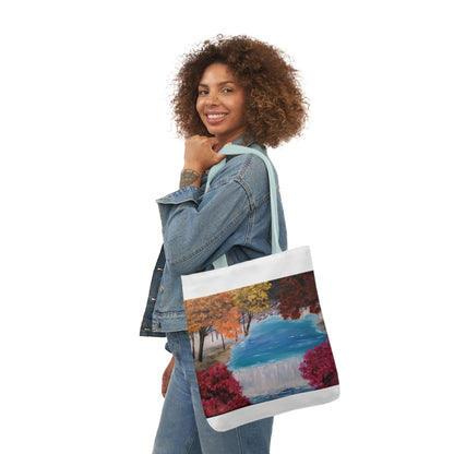 Canvas Tote Bag, Descending Waters Art