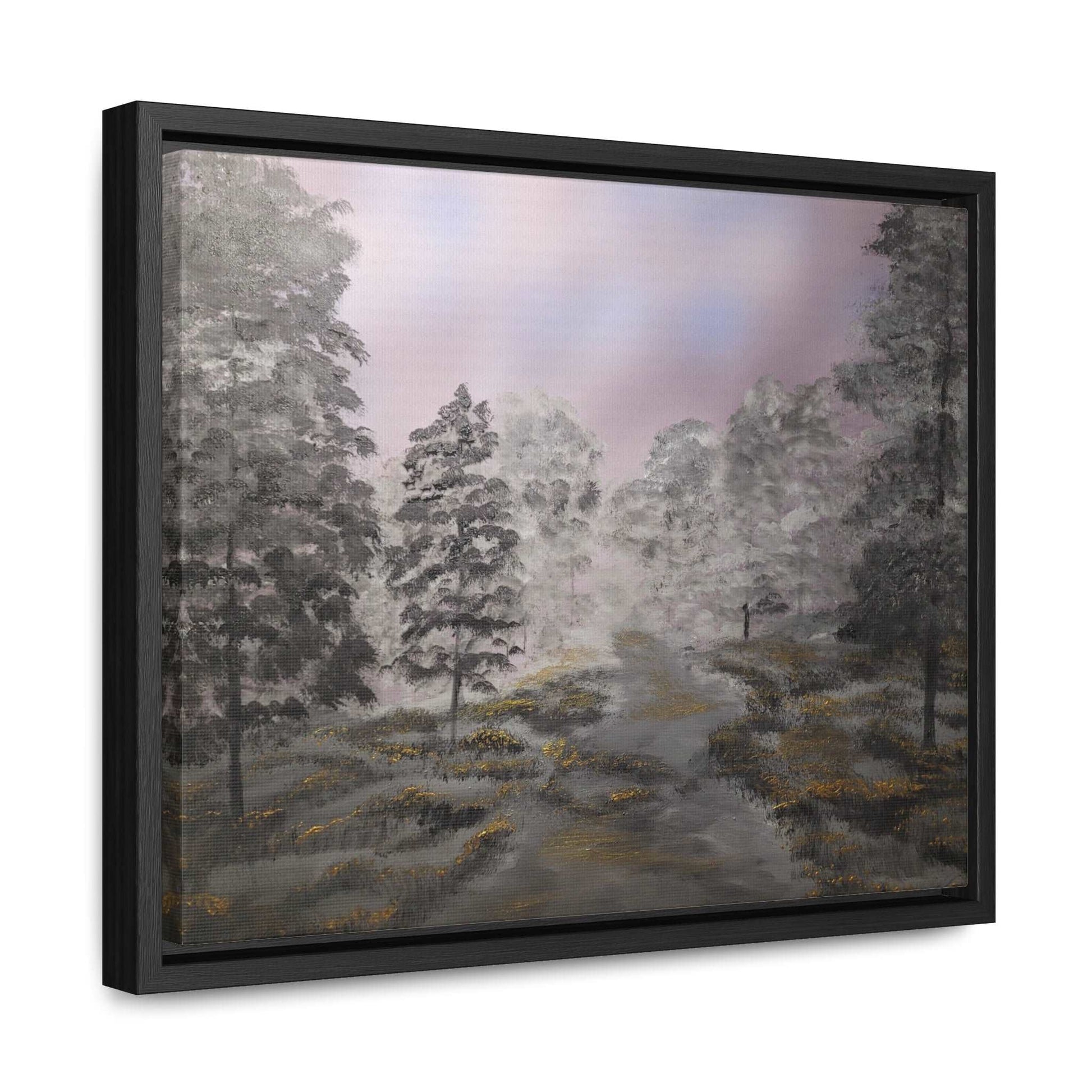 Canvas Wraps - Golden Forest Landscape Painting