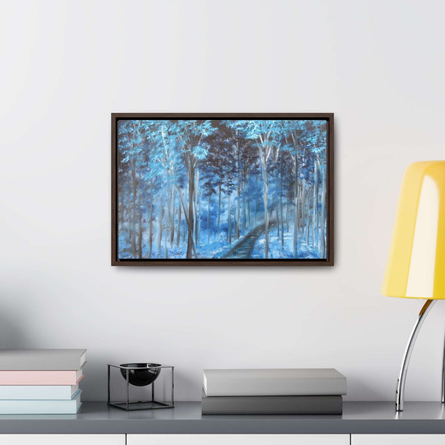 Blue Mist Forest - Gallery Canvas Wraps, Horizontal Frame