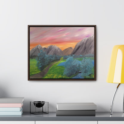 Valley Of Yellow Meadows - Gallery Canvas Wraps, Horizontal Frame