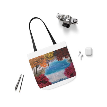 Canvas Tote Bag, Descending Waters Art