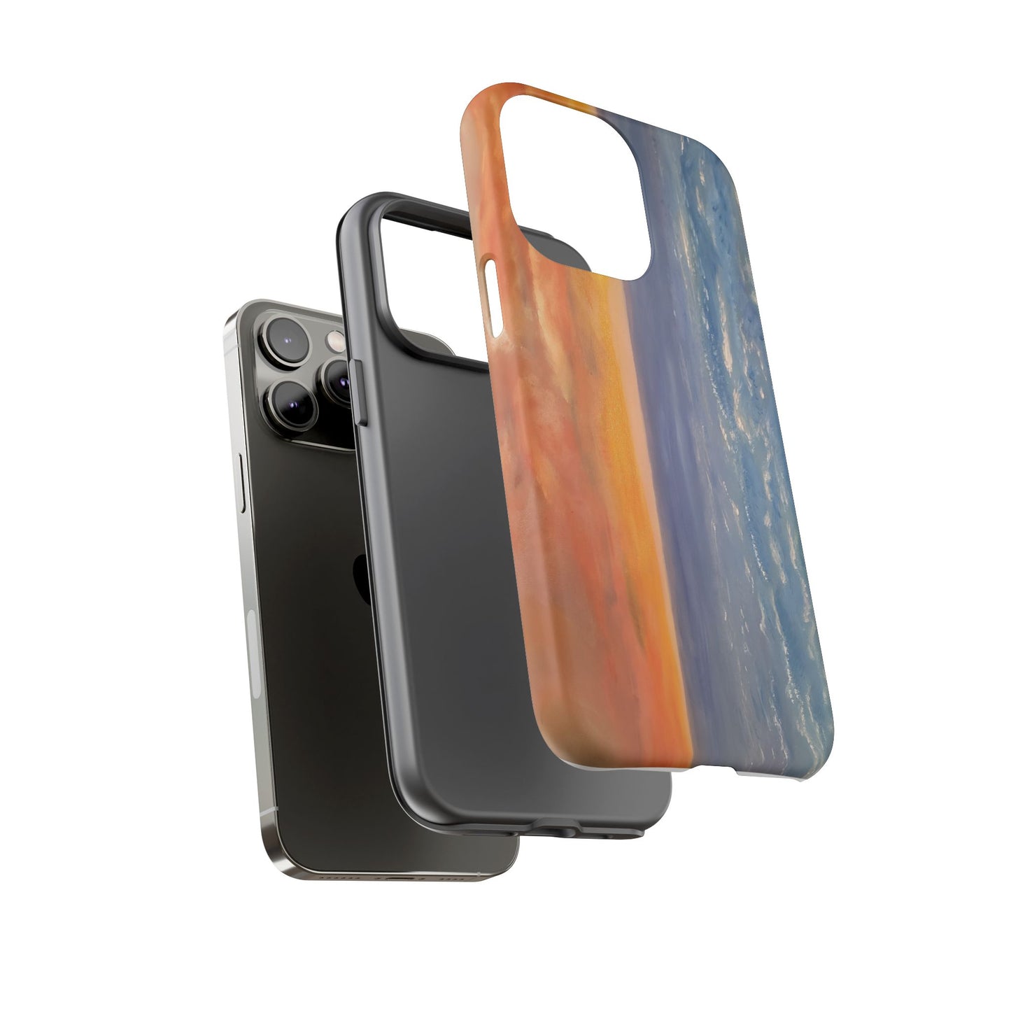 Artistic Ocean Sunset Phone Case - Tough and Stylish Protection