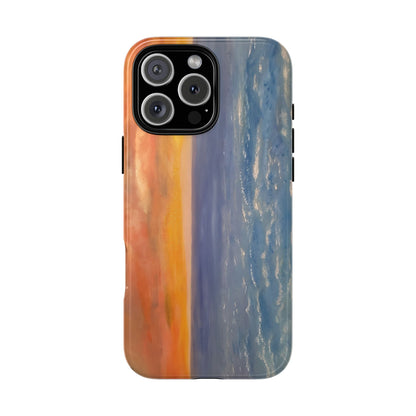 Artistic Ocean Sunset Phone Case - Tough and Stylish Protection