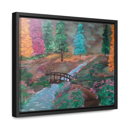 The Lighted Forest - Gallery Canvas Wraps, Horizontal Frame