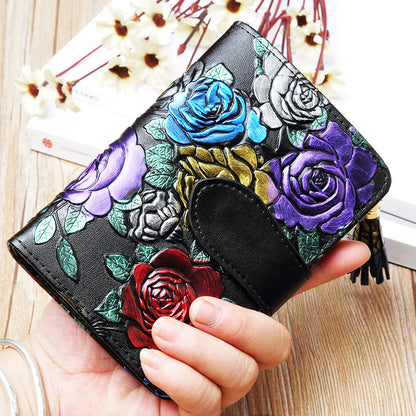 Fashion Women's Leather Wallet Short