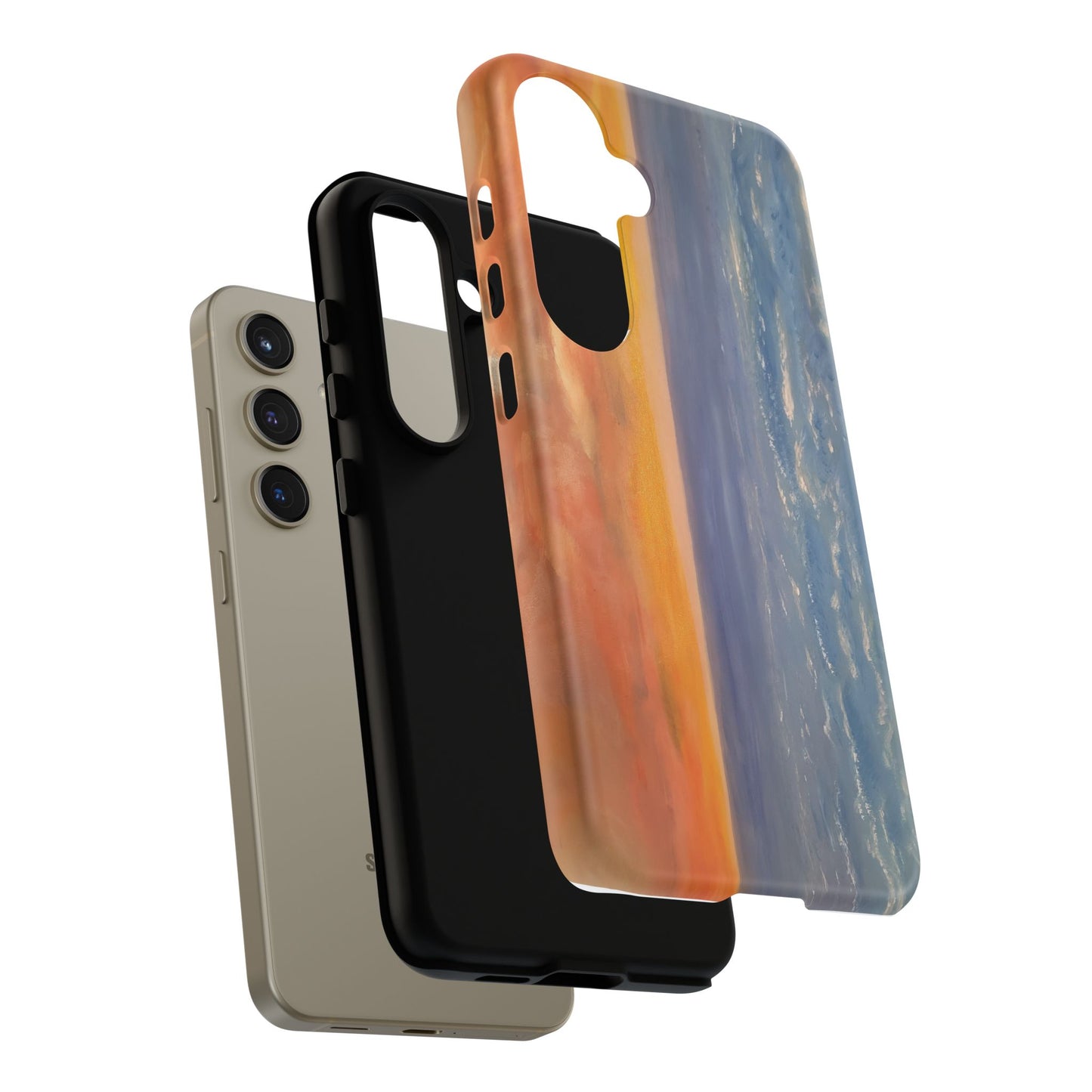 Artistic Ocean Sunset Phone Case - Tough and Stylish Protection