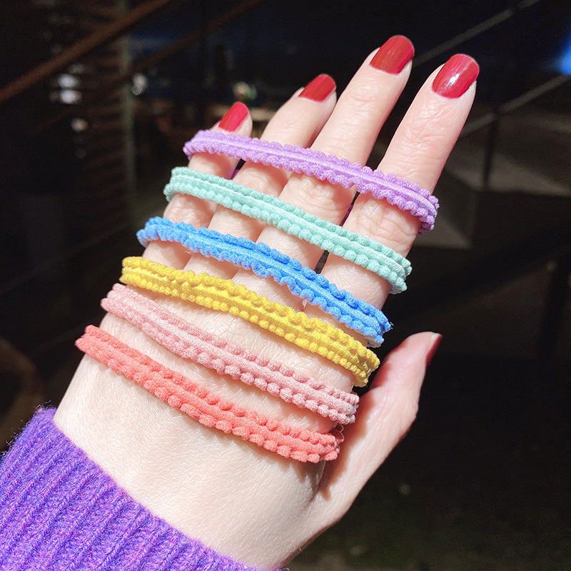 Candy Color High Elastic Basic Hair Ring Head Rope