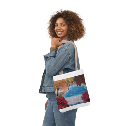 Canvas Tote Bag, Descending Waters Art