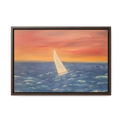 Sailing The Open Sea  - Gallery Canvas Wraps, Horizontal Frame