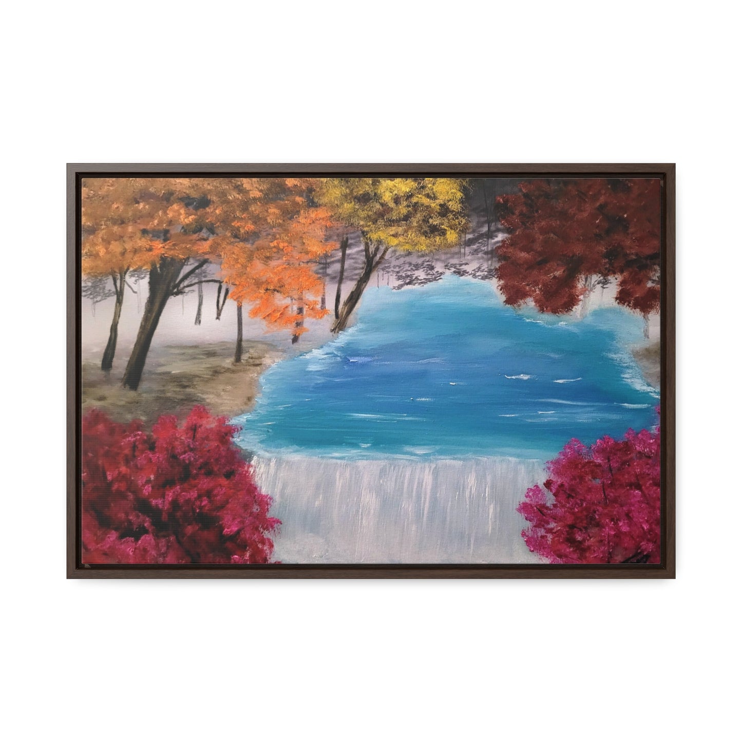 Descending Waters - Gallery Canvas Wraps, Horizontal Frame