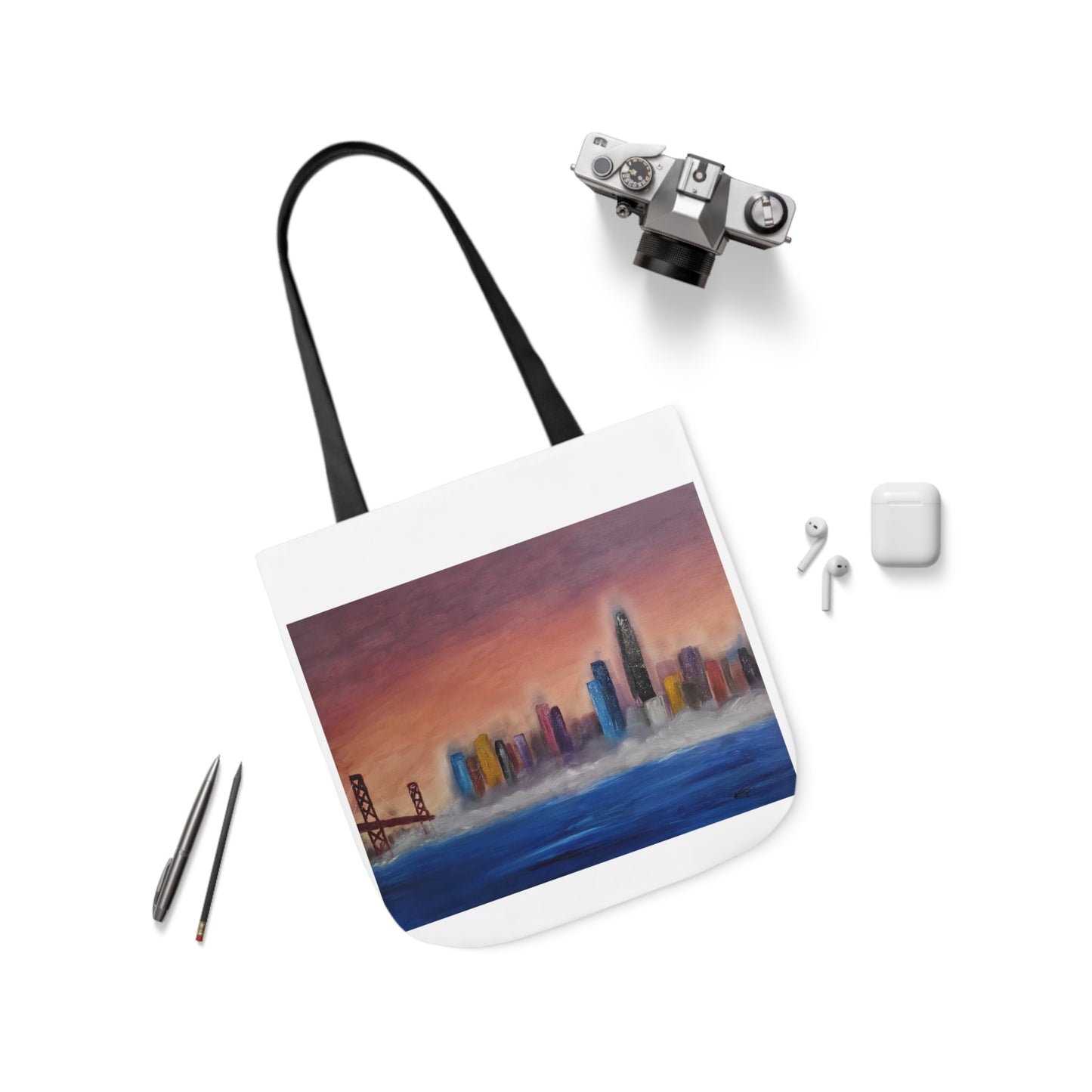 Canvas Tote Bag, San Francisco Bay Art