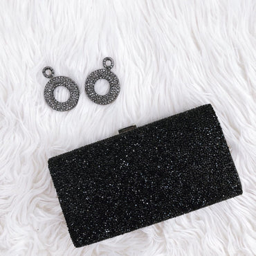 Diamond-encrusted clutch