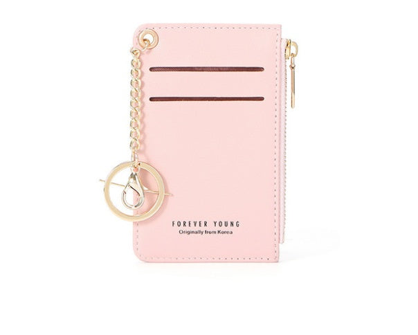 Cute personality Mini slim card cover simple zero wallet