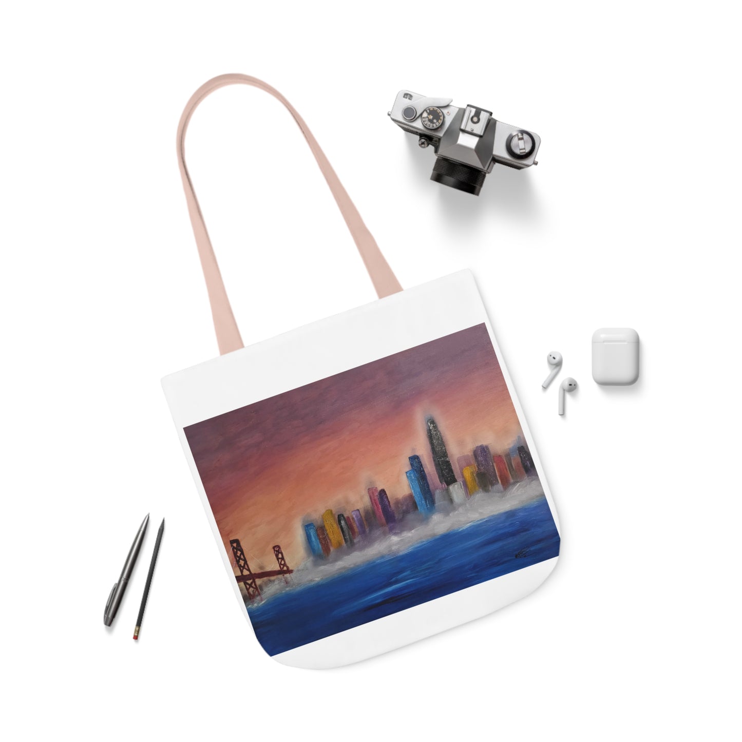 Canvas Tote Bag, San Francisco Bay Art