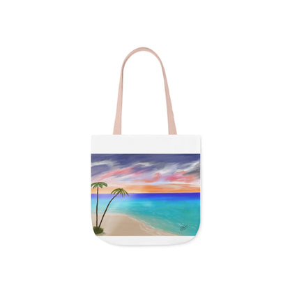 Canvas Tote Bag, Tropical Haven Art