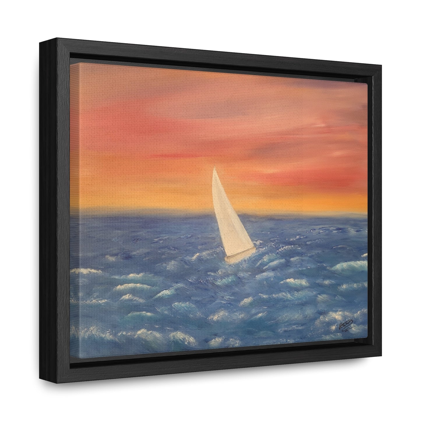 Sailing The Open Sea  - Gallery Canvas Wraps, Horizontal Frame