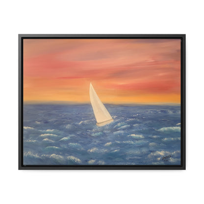 Sailing The Open Sea  - Gallery Canvas Wraps, Horizontal Frame