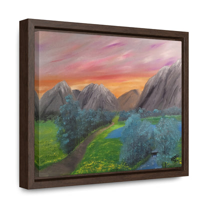 Valley Of Yellow Meadows - Gallery Canvas Wraps, Horizontal Frame