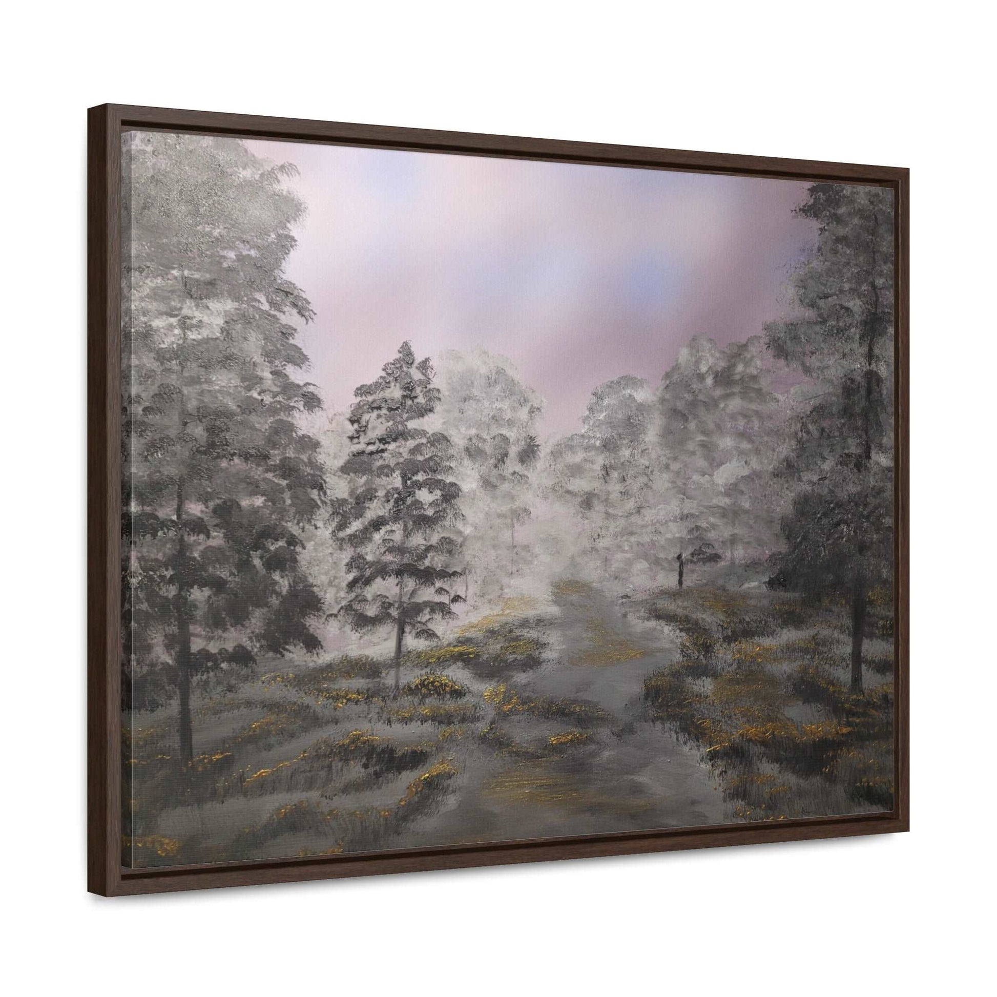 Canvas Wraps - Golden Forest Landscape Painting