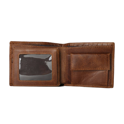 Vintage Genuine Leather Men's Coin Purse