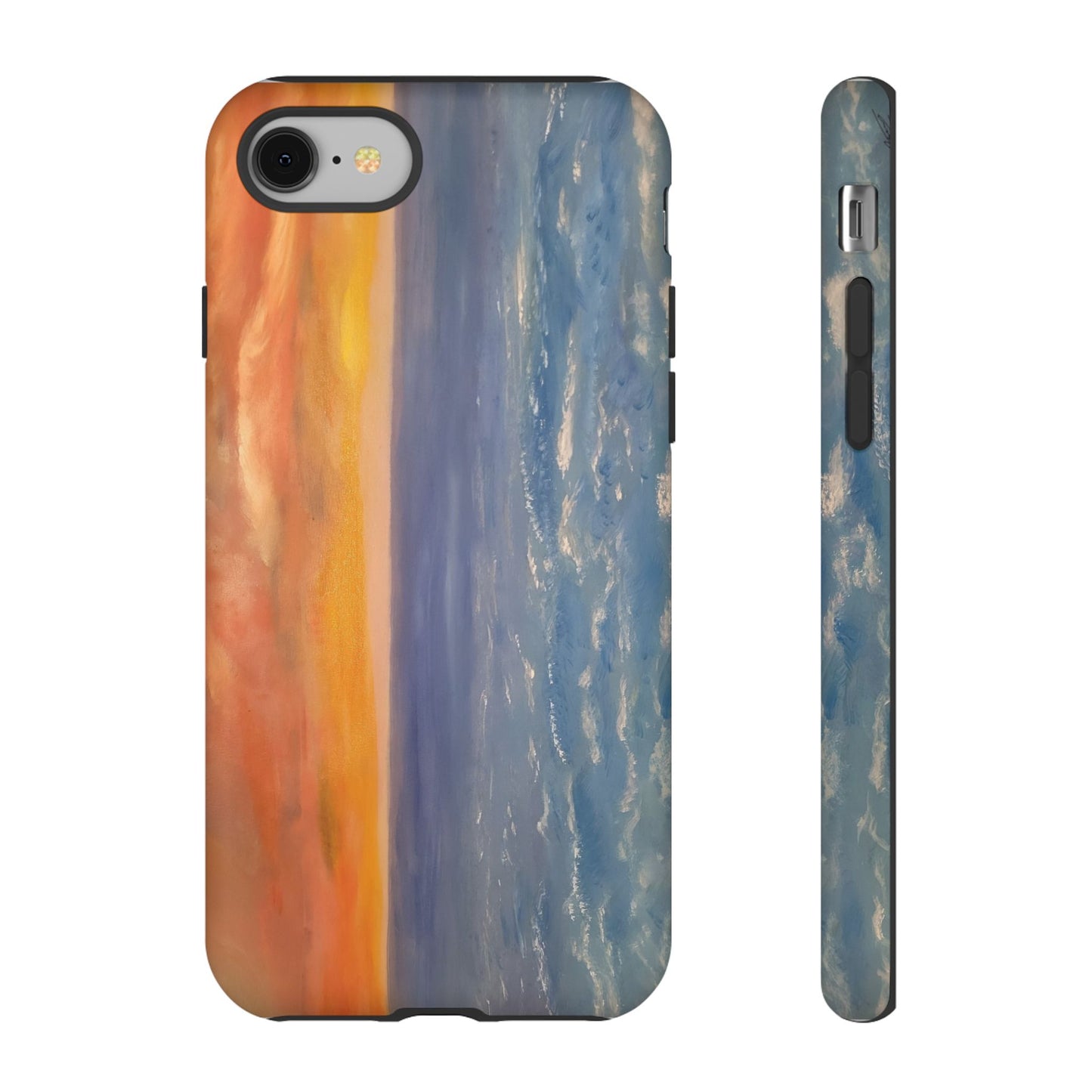 Artistic Ocean Sunset Phone Case - Tough and Stylish Protection