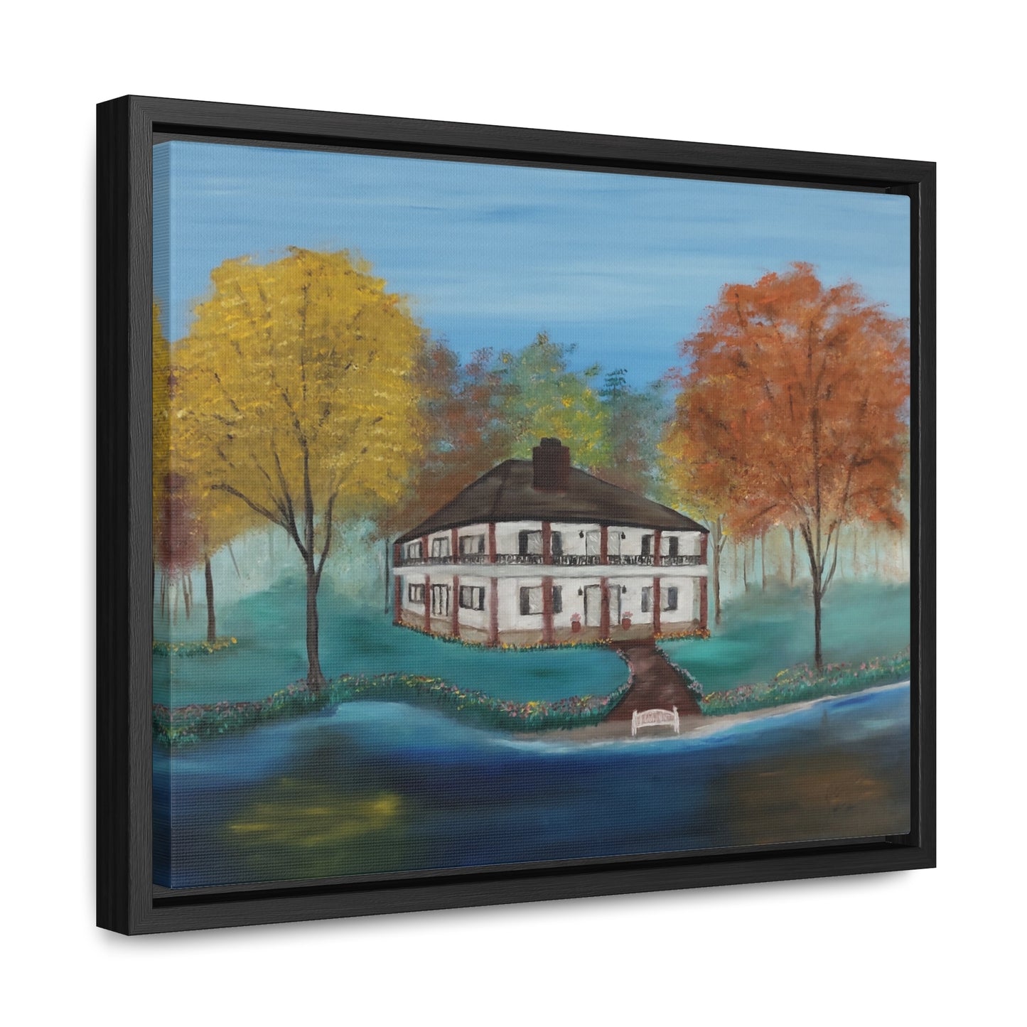 Estate On The Lake  - Gallery Canvas Wraps, Horizontal Frame