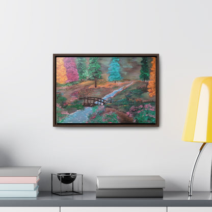 The Lighted Forest - Gallery Canvas Wraps, Horizontal Frame