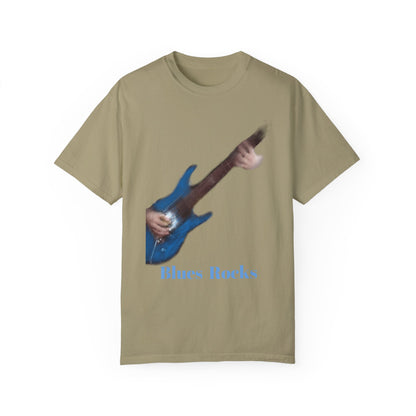 T Shirt Blues Rocks guitar