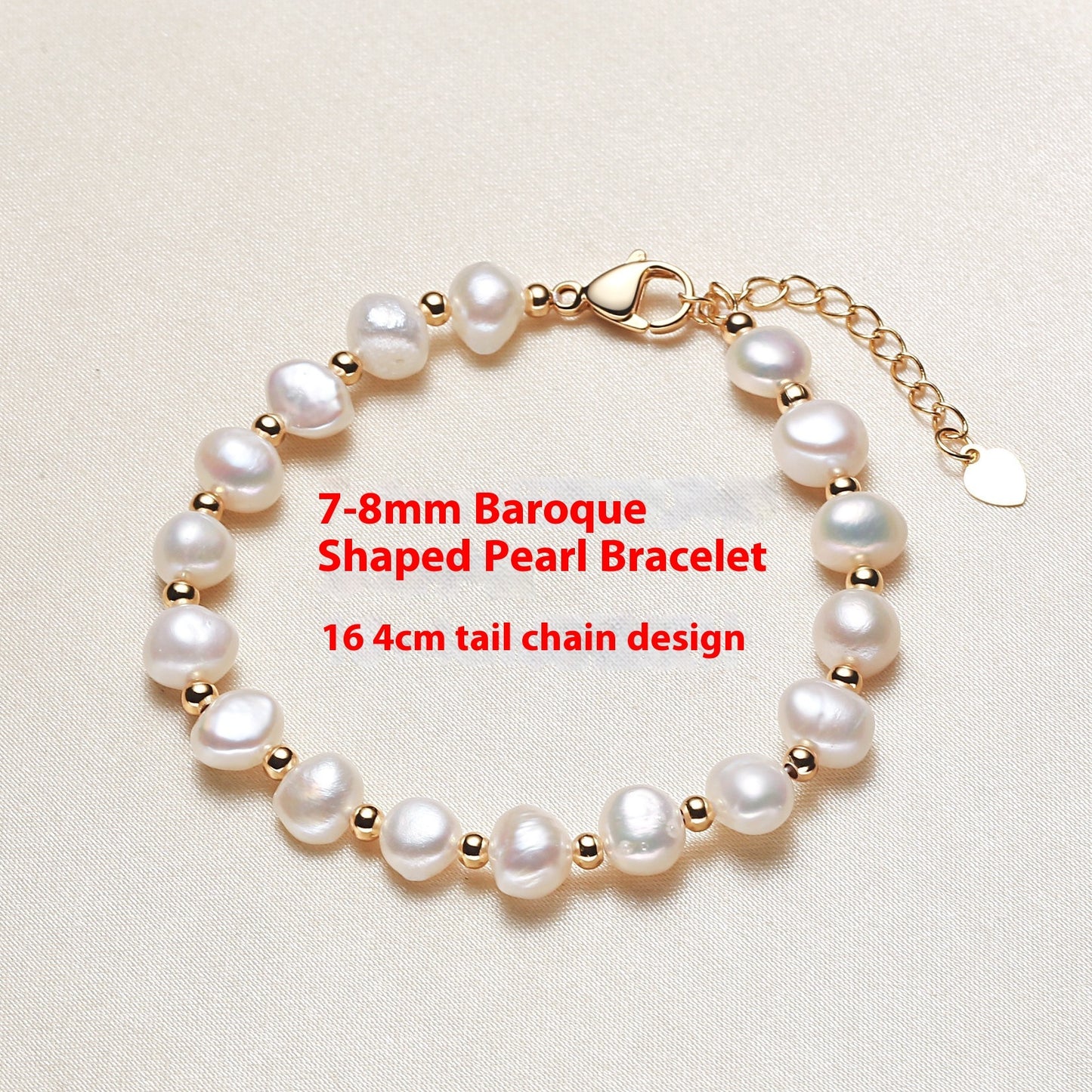 Women's Casual Fashion Freshwater Shaped Pearl Bracelet