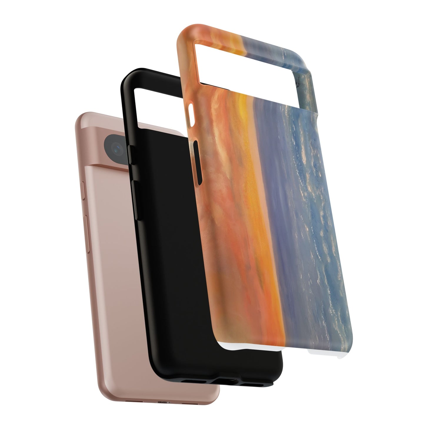 Artistic Ocean Sunset Phone Case - Tough and Stylish Protection