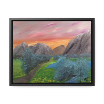 Valley Of Yellow Meadows - Gallery Canvas Wraps, Horizontal Frame