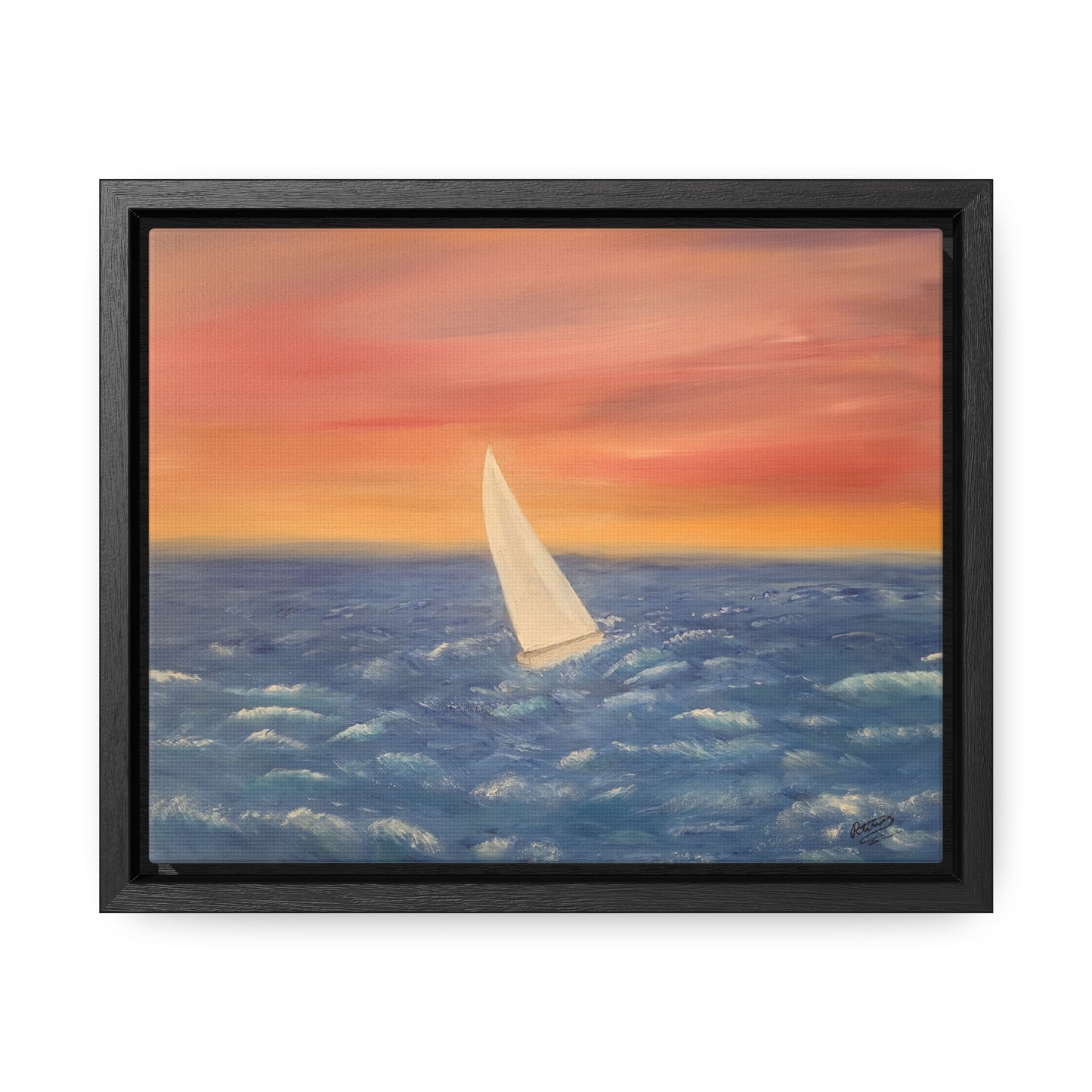 Sailing The Open Sea  - Gallery Canvas Wraps, Horizontal Frame