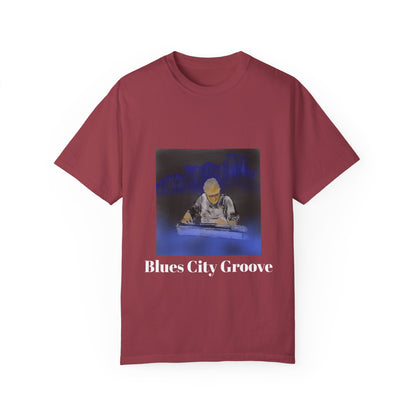 Blues City Groove T-Shirt - Unisex Garment-Dyed