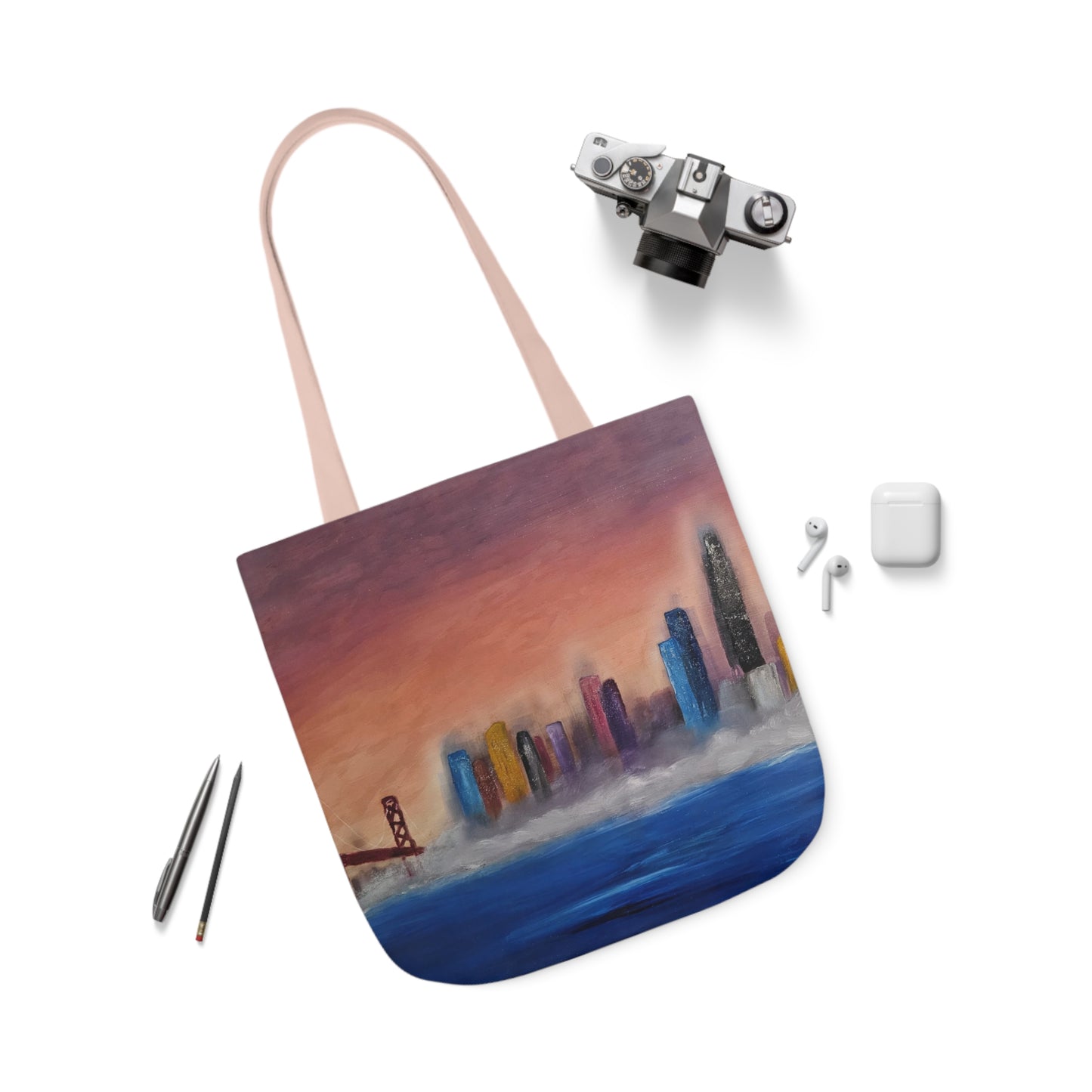 Canvas Tote Bag, San Francisco Bay Art