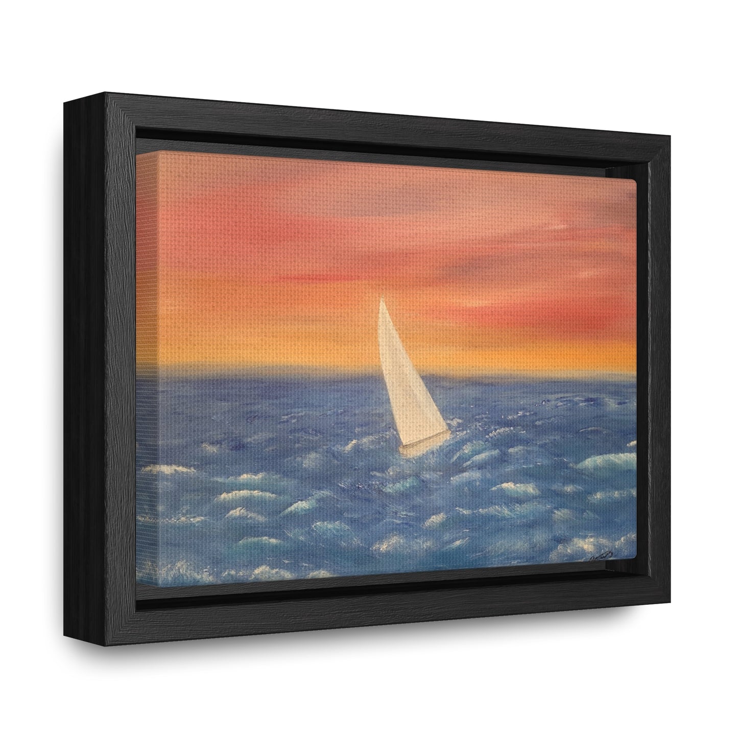 Sailing The Open Sea  - Gallery Canvas Wraps, Horizontal Frame