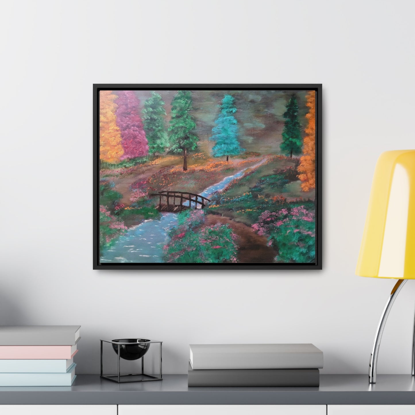 The Lighted Forest - Gallery Canvas Wraps, Horizontal Frame