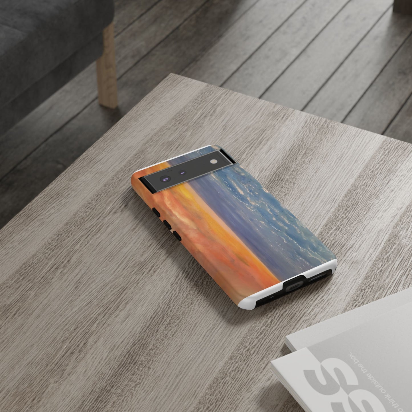 Artistic Ocean Sunset Phone Case - Tough and Stylish Protection