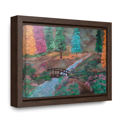 The Lighted Forest - Gallery Canvas Wraps, Horizontal Frame