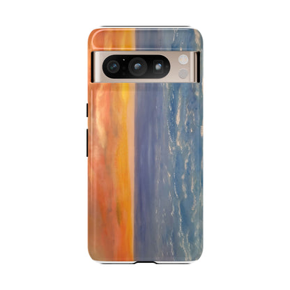 Artistic Ocean Sunset Phone Case - Tough and Stylish Protection