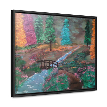 The Lighted Forest - Gallery Canvas Wraps, Horizontal Frame