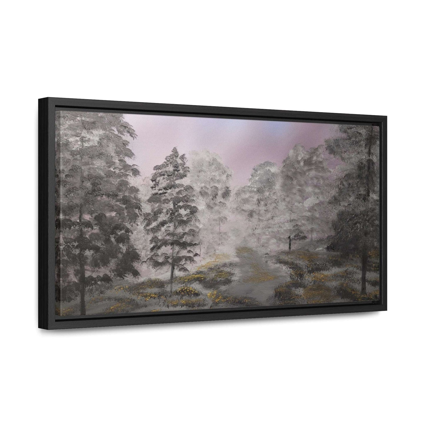 Canvas Wraps - Golden Forest Landscape Painting