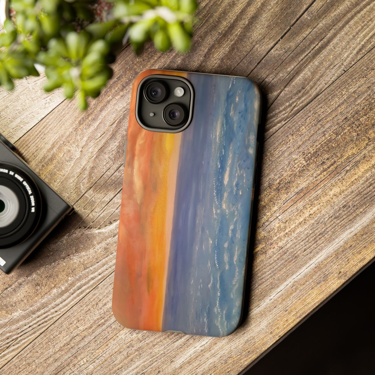 Artistic Ocean Sunset Phone Case - Tough and Stylish Protection