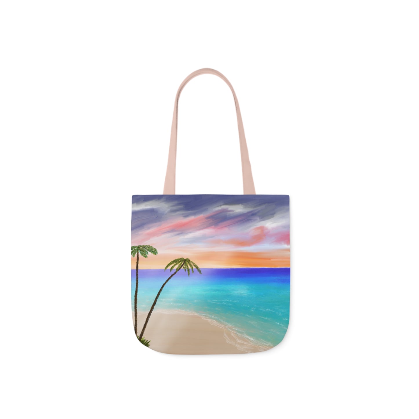 Canvas Tote Bag, Tropical Haven Art