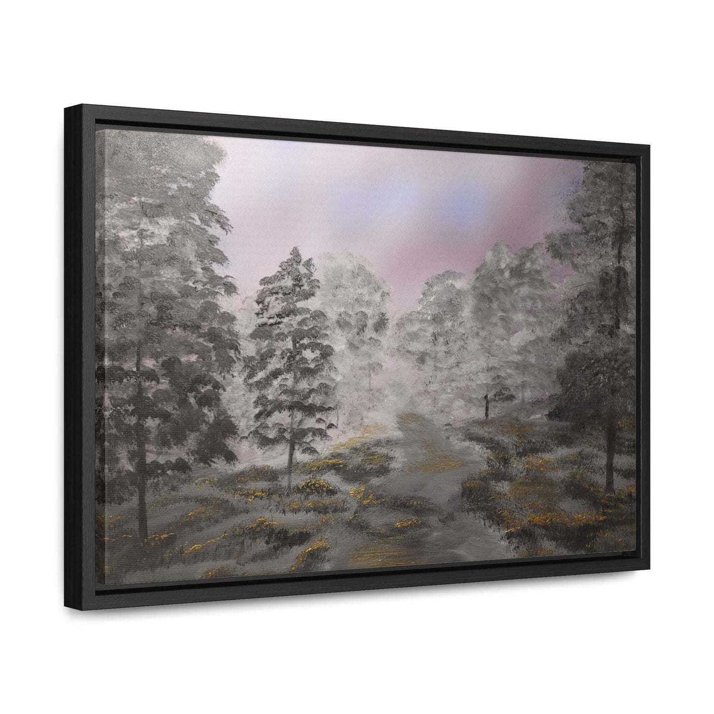 Canvas Wraps - Golden Forest Landscape Painting