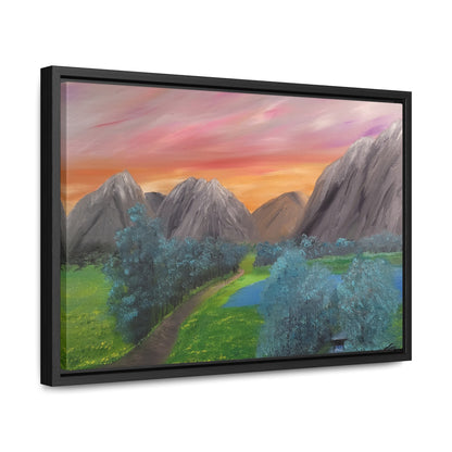 Valley Of Yellow Meadows - Gallery Canvas Wraps, Horizontal Frame