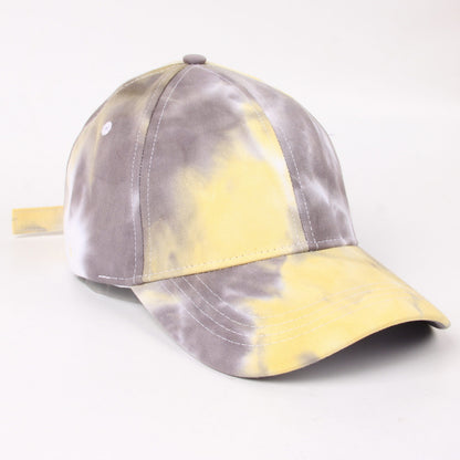 American Baseball Cap Men's Cross-border Tie-dye Fashion Outdoor Hat Ladies Big Cap