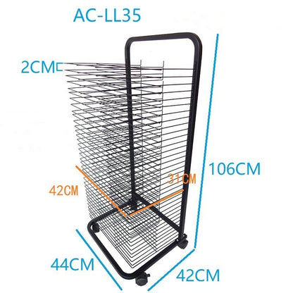 Single-sided Art Classroom Airing Easel Art Supplies Metal Easel